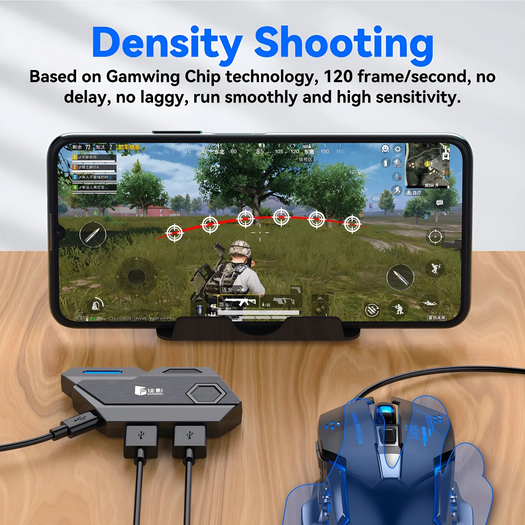 Gamwing Jiaying MIX series USB converter for Chicken Throne keyboard and mouse in official configuration suit colour