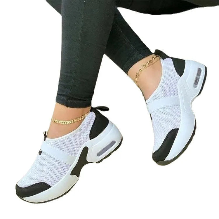 Women's lightweight mesh sneakers with rubber soles in multiple colour options