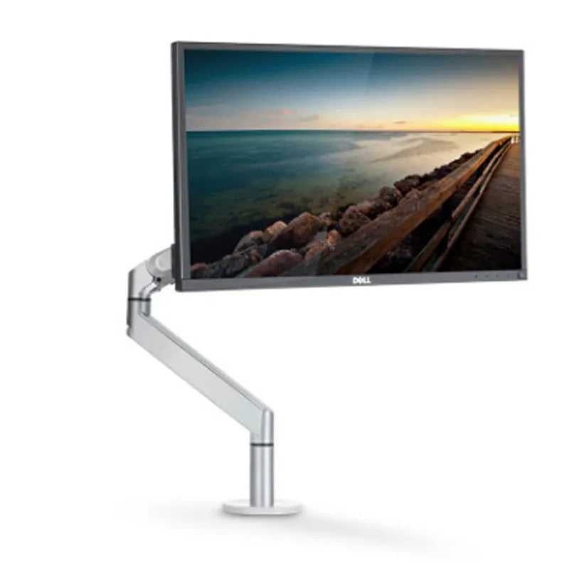 Aluminium hover notebook stand with adjustable arm bracket in silver or black colour