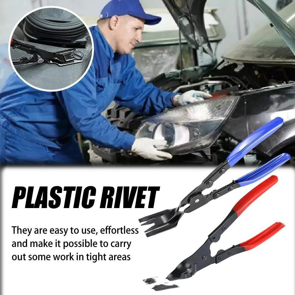 Blue steel car disassembly separator pliers repair tool for removing interior clamps