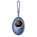 USB digital display hand warmer power bank in multiple colour options showing aluminium heat dissipation