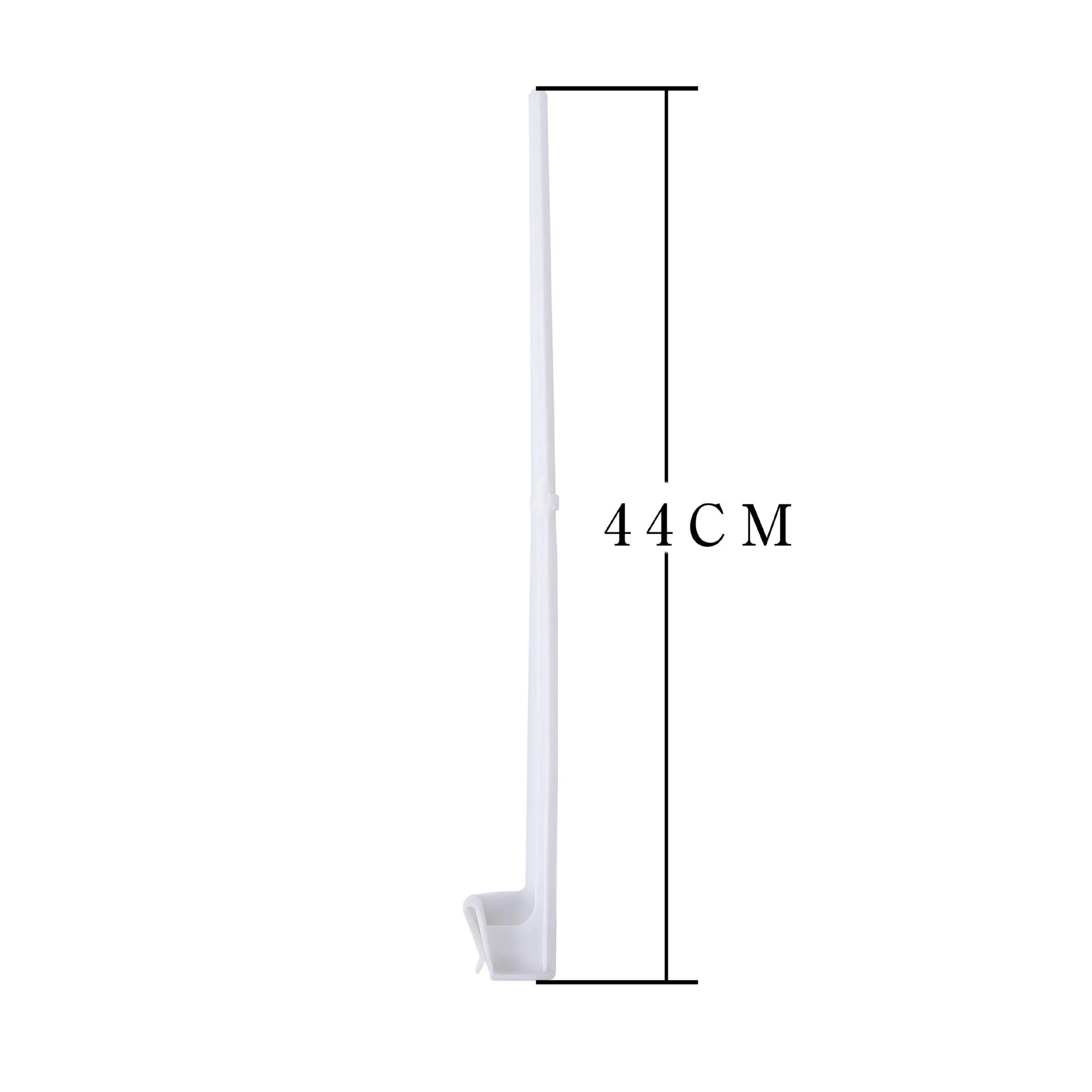 Set of 10 white PP plastic car window flag pole holder brackets for vehicle display mounting