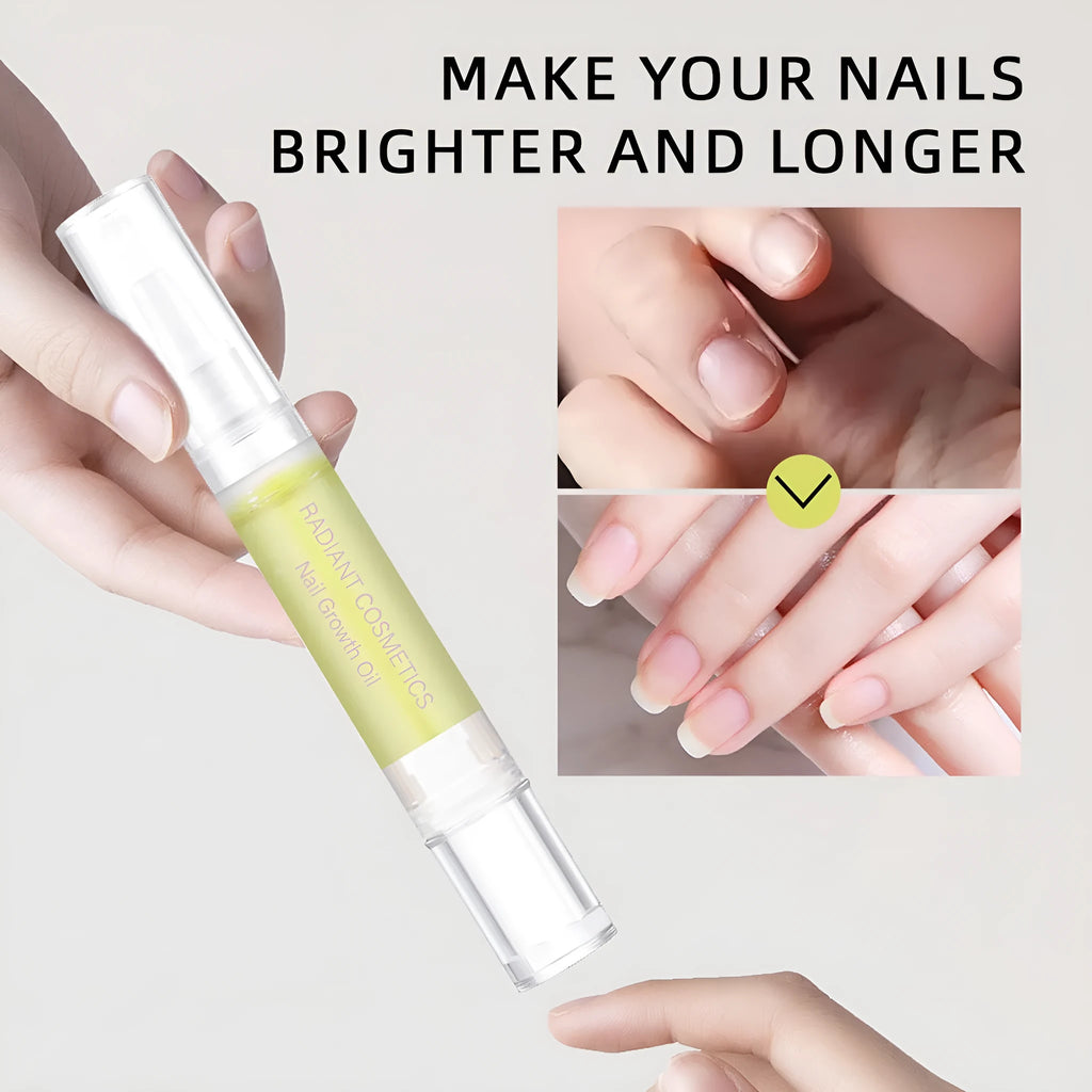 3ml nail growth treatment oil bottle for promoting healthy nails with wash-free application