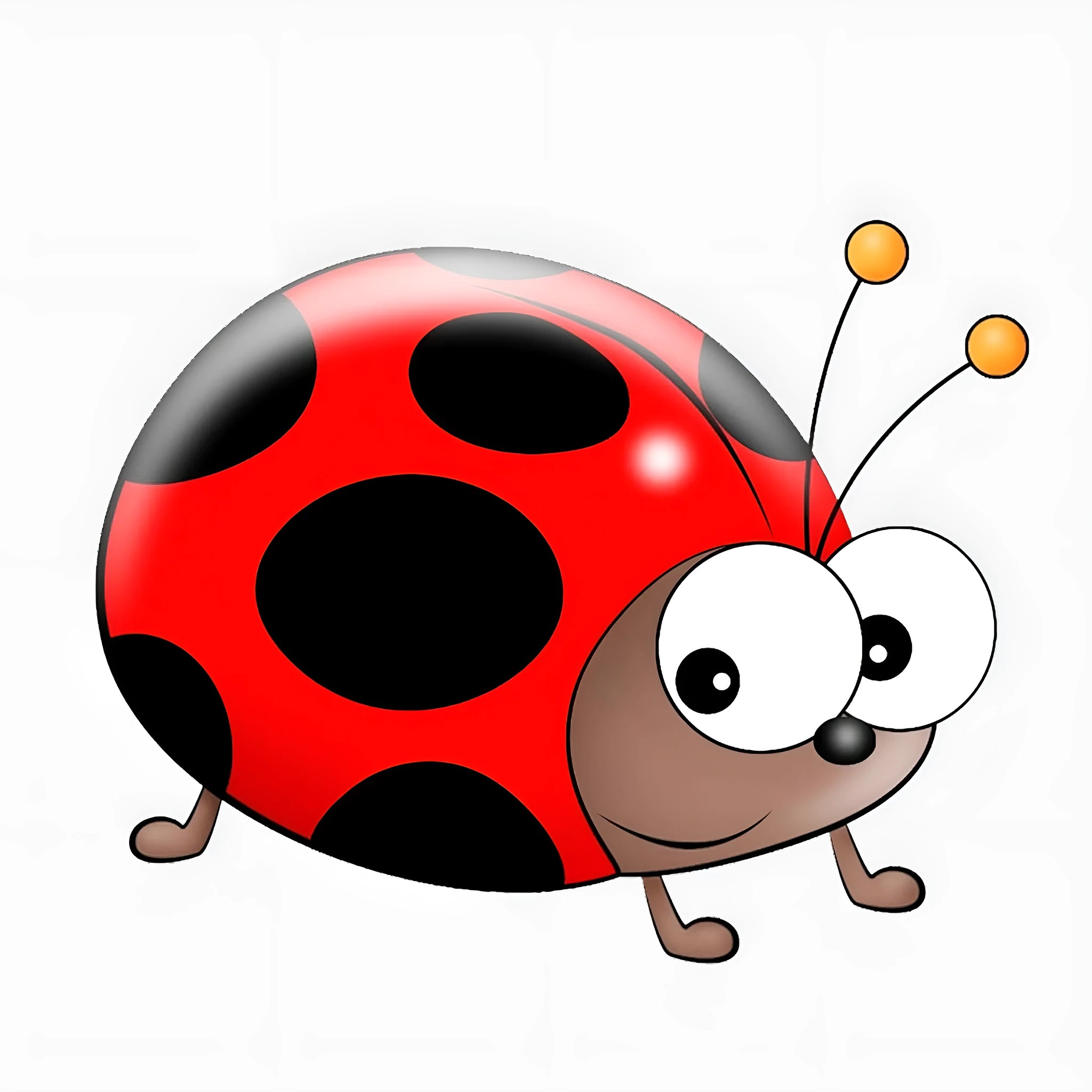 14.5cm cartoon ladybird PVC sticker for car windows and motorcycle decoration