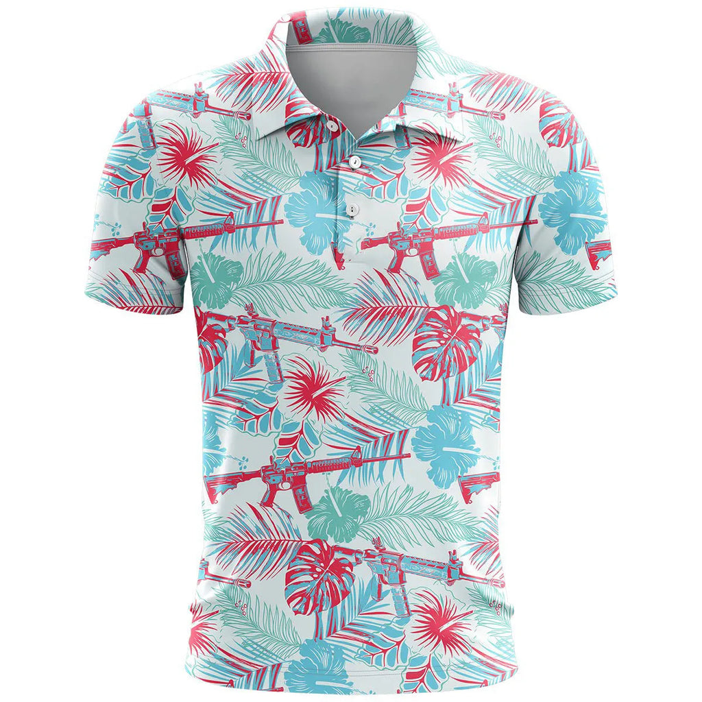 3D printed sports short sleeve shirt in polyester bird eye cloth with loose fit design