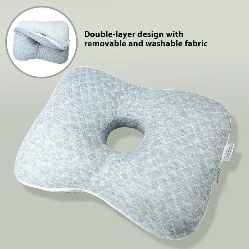Beauty salon single hole ear pillow with polyester fibre filling in new Chinese style, 39cm by 28cm dimensions