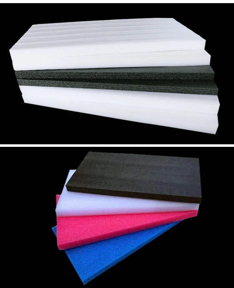 White EPE pearl cotton high-density foam board measuring 2 metres by 1 metre