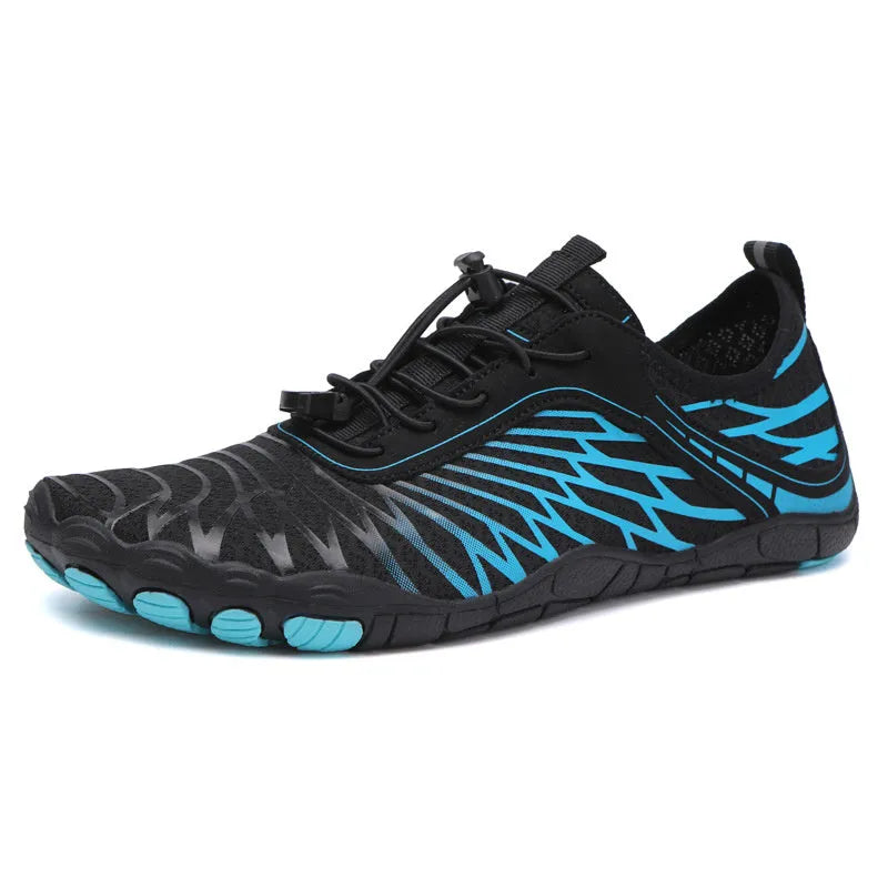 Outdoor fashion sports shoes with lace-up front in white, showing rubber sole