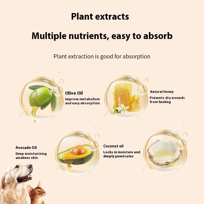 40g tube of pet foot moisturising cream with planting Brazil palm wax for cat and dog paw care