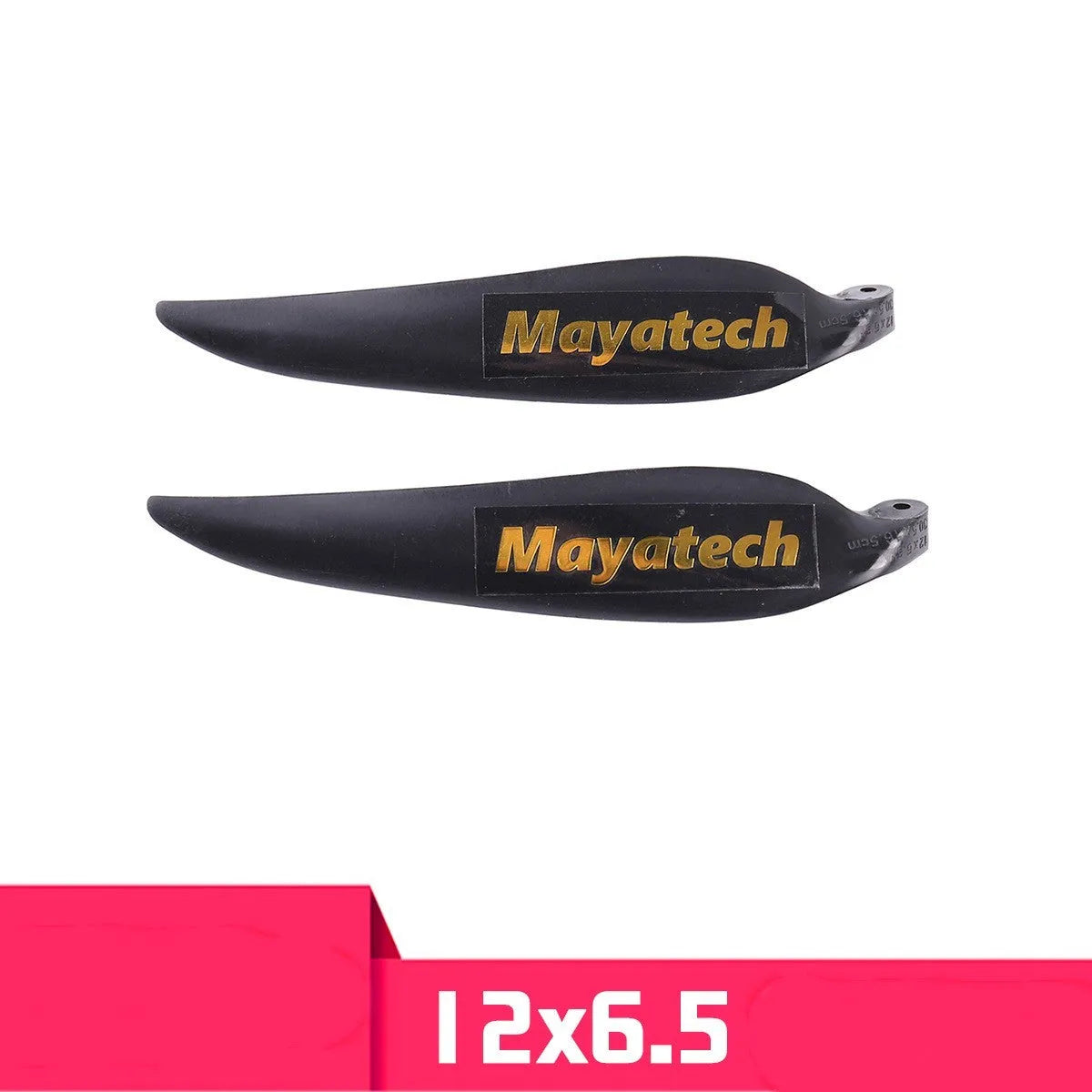 Black nylon glider noise reduction paddle with folding fittings, dimensions 12 by 6.5 centimetres.