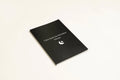 Black hardcover dream journal notebook with business simplicity design