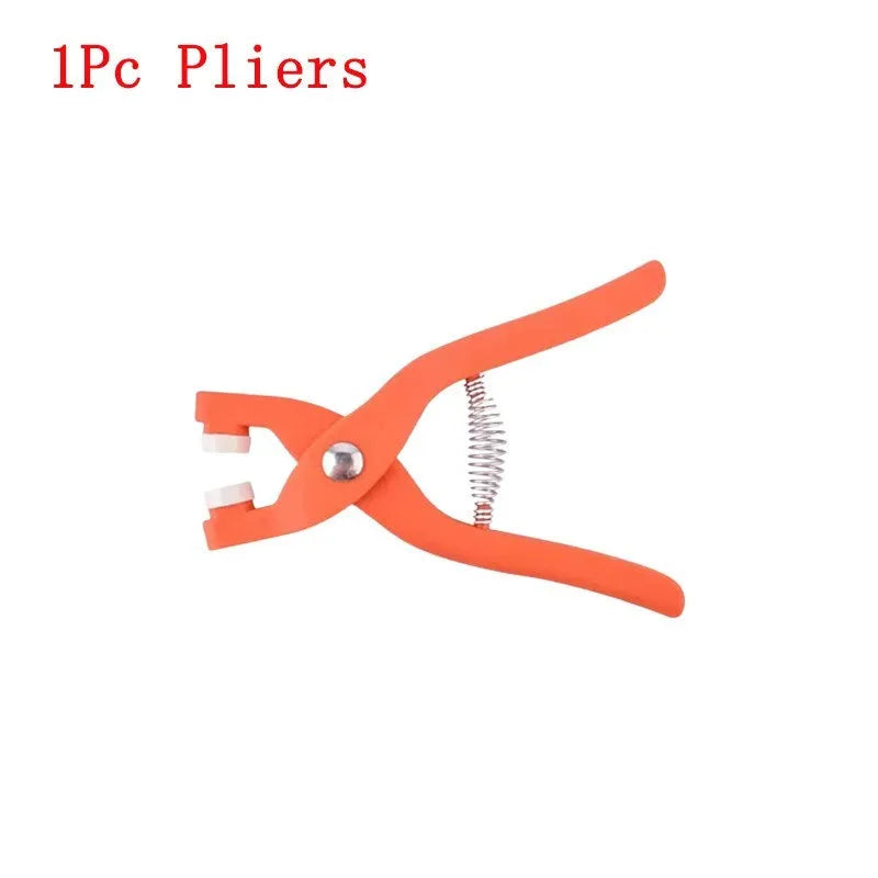 Five claw stainless steel no sew buttons 9.5mm with application pliers for children's clothing