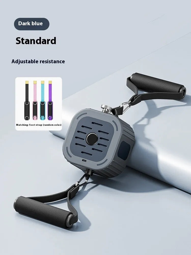 ABS power pump chest expander for home strength training in navy blue or vibrant orange