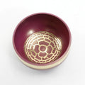 Handmade 7.8cm Himalayan singing bowl in seven colours for yoga meditation percussion