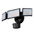 White LED human body induction security flood light mounted on exterior wall