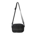 Men's solid colour nylon crossbody messenger bag with adjustable strap in street style
