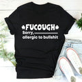 Black loose fit cotton T-shirt with round neck and short sleeves on hanger