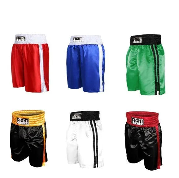 Boxing shorts for kickboxing training in multiple colour options with contrast waistbands