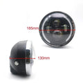 Fisheye motorcycle LED headlight 7.5 inch black ABS+aluminium IP67 waterproof
