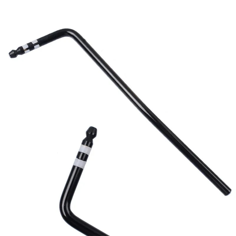 Guitar tremolo crank bar in black, blue, gold, and silver colour options on a white background.