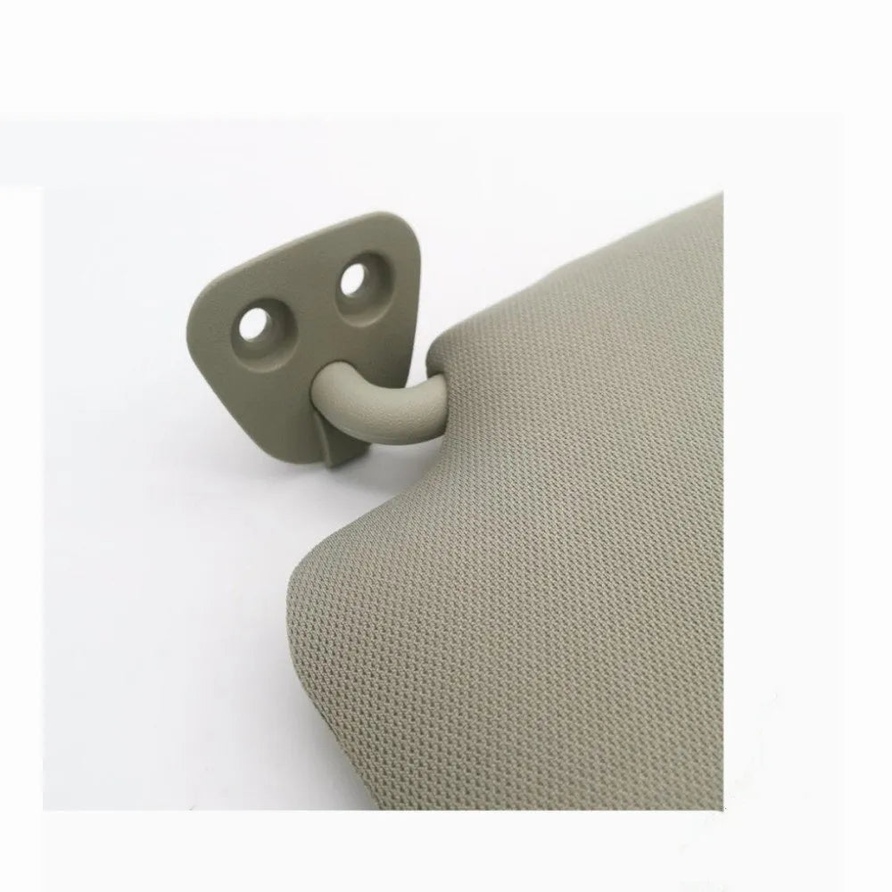 Beige Nissan Lida 2005-2012 sun visor with cosmetic mirror showing 43x23x8 cm dimensions