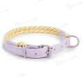 Solid colour PVC dog leash with hand-holding rope in crimson purple yellow or taoyao green