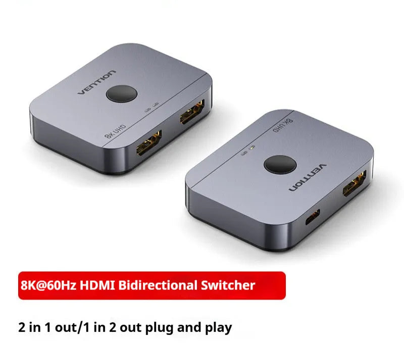 Alloy HD computer audio and video separator for television line connectivity in black or grey