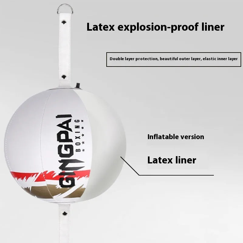 Black hanging boxing speed ball made from PU material for reaction training