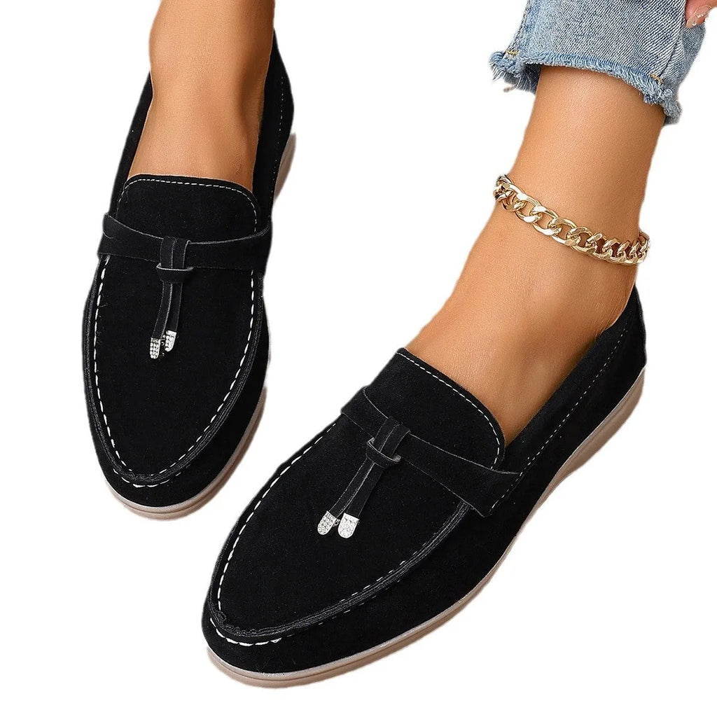 Men's casual canvas loafers with platform sole in black, apricot, and brown colours