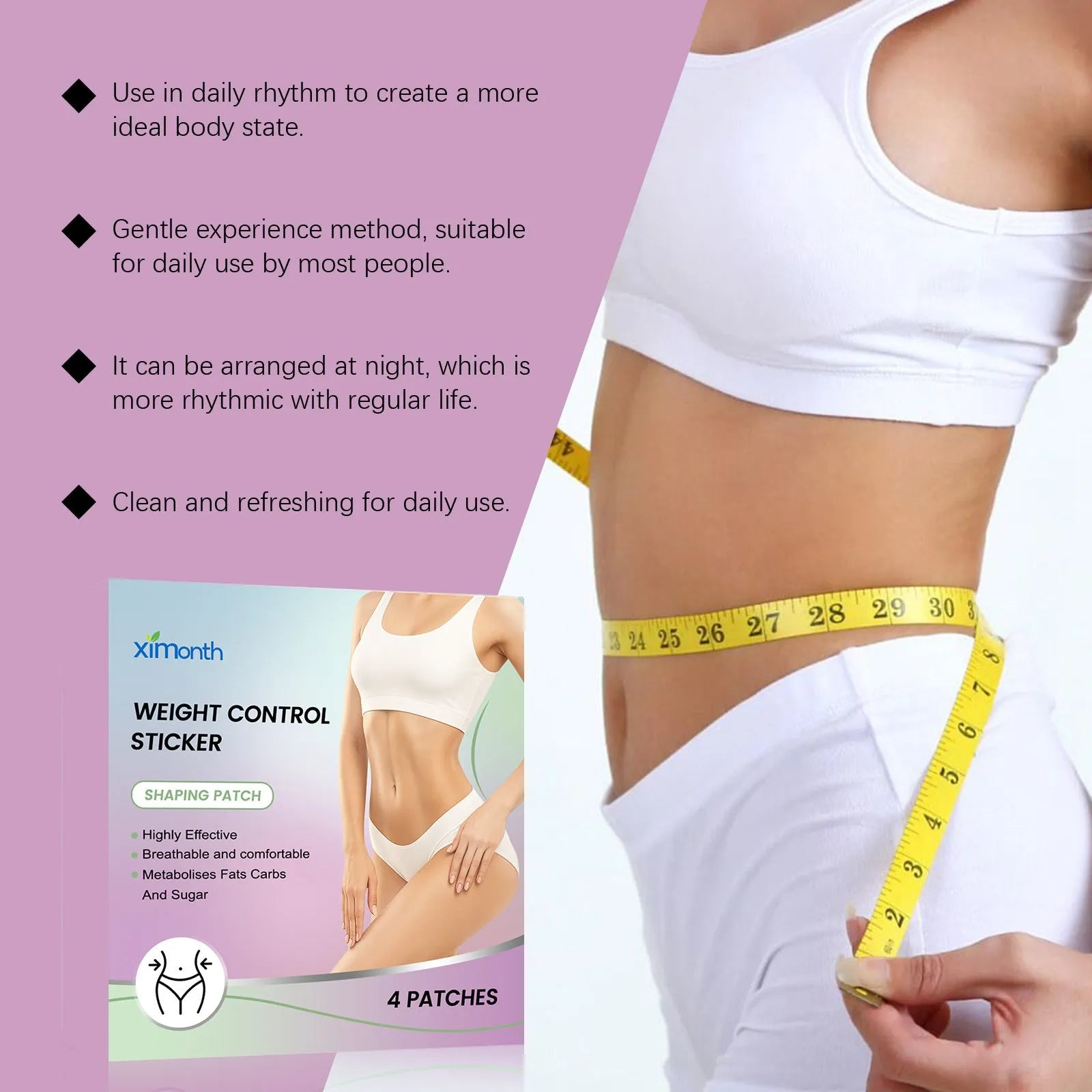 Pack of 4 body nursing adhesive bandages with aloe and mint leaf microneedle technology for gentle skin care