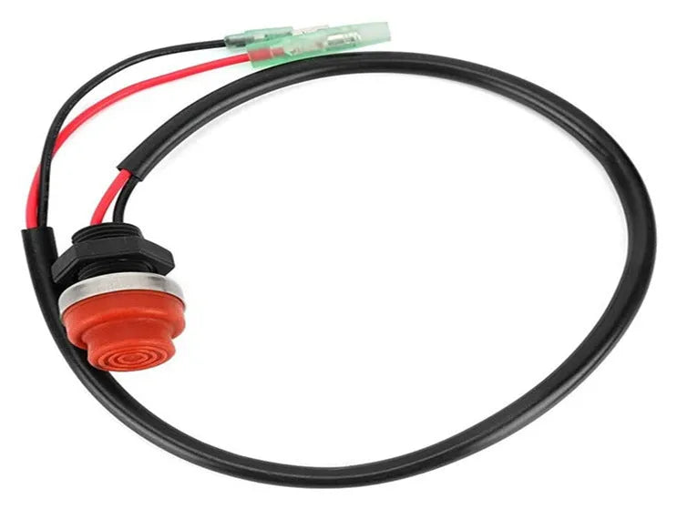 YAMAHA outboard motor emergency stop switch with rope lanyard for boat engine safety