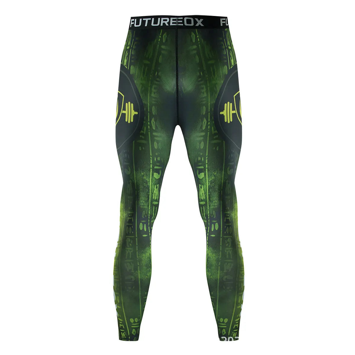 Men's slim-fit sports suit with printing pattern and stretch fabric for athletic activities