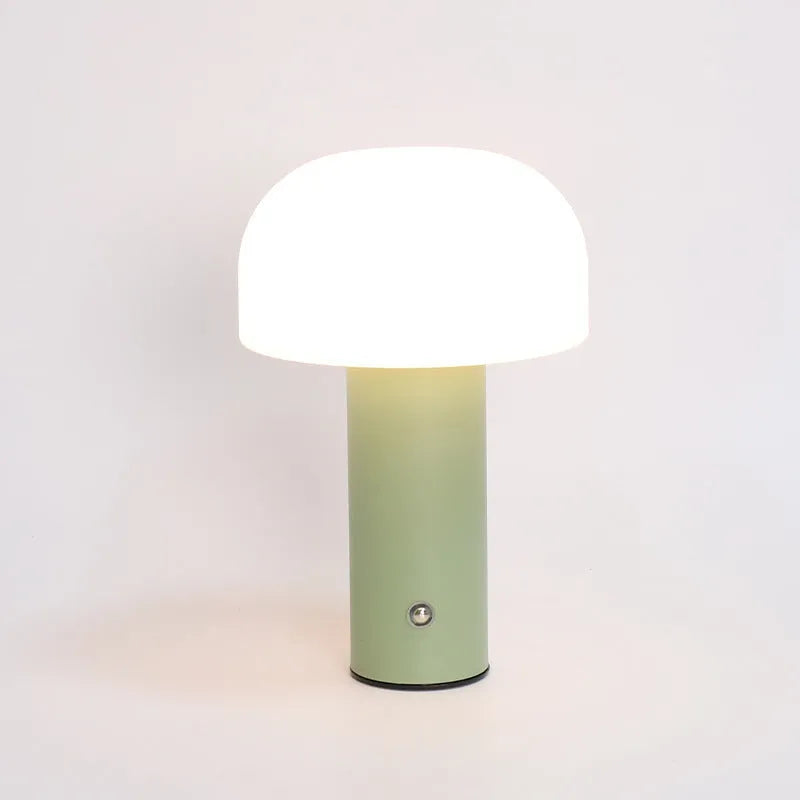 USB dual-purpose table lamp with colour-changing LED atmospheric lighting in black, green, orange, or white