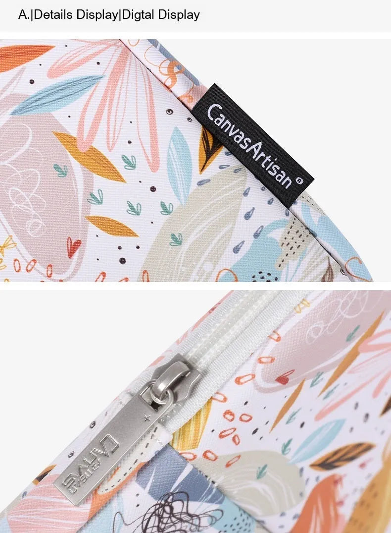 White waterproof PU leather 14-inch laptop bag or sleeve for computer protection.