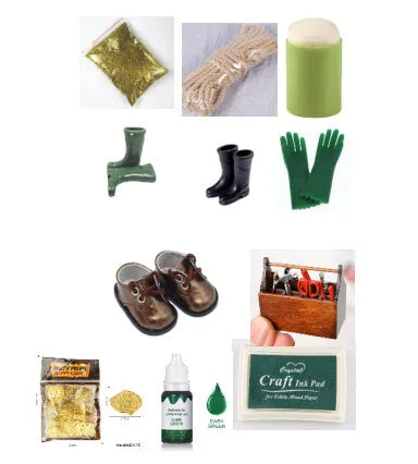 Set of 24 natural pigment bottles for handmade soap and food colouring, each 2.2x2.2x6cm