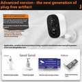 Wireless indoor surveillance camera with compact 1.2-inch ball design and self-contained mounting bracket