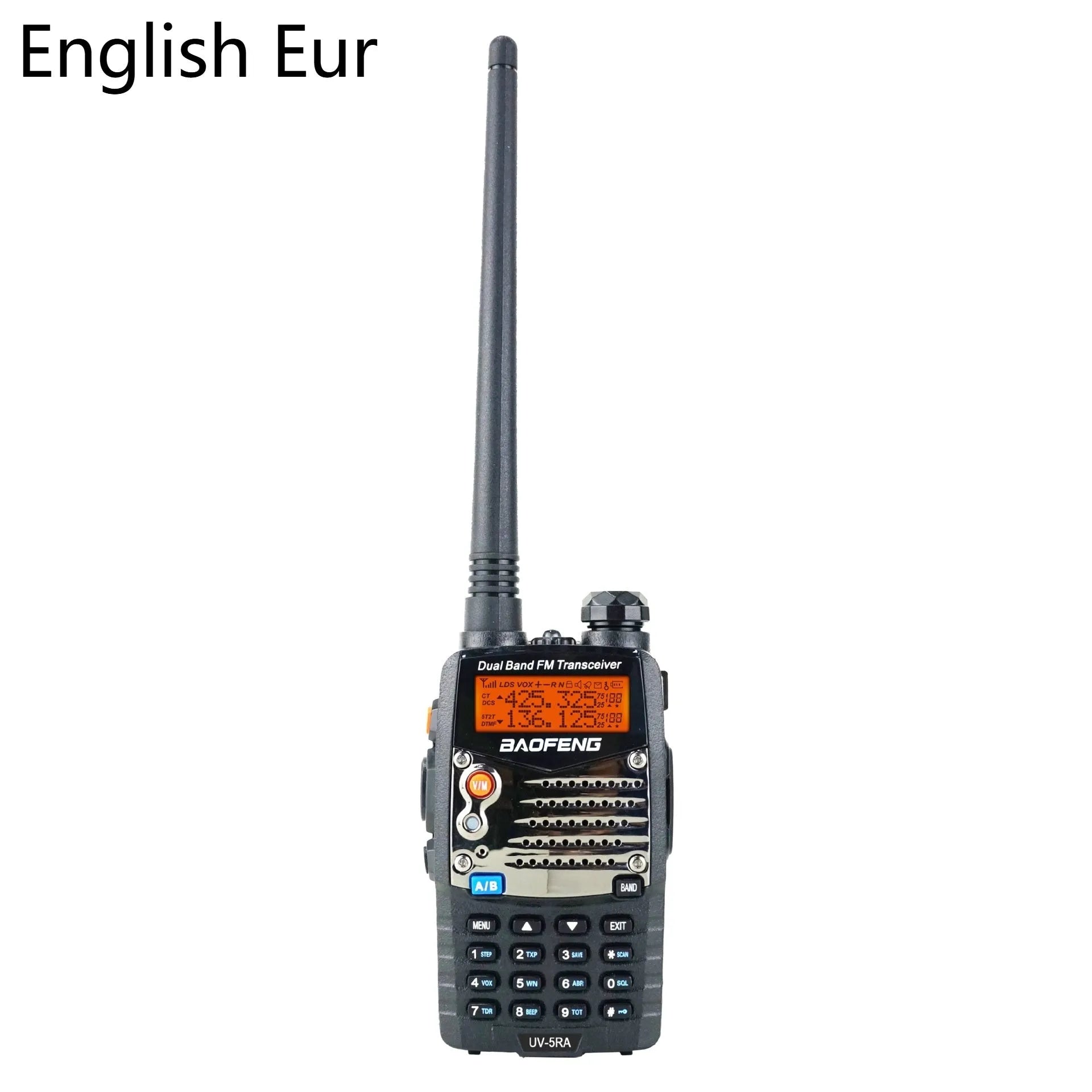 Baofeng UV-5RA dual band two-way radio with dual display for outdoor and civil communication