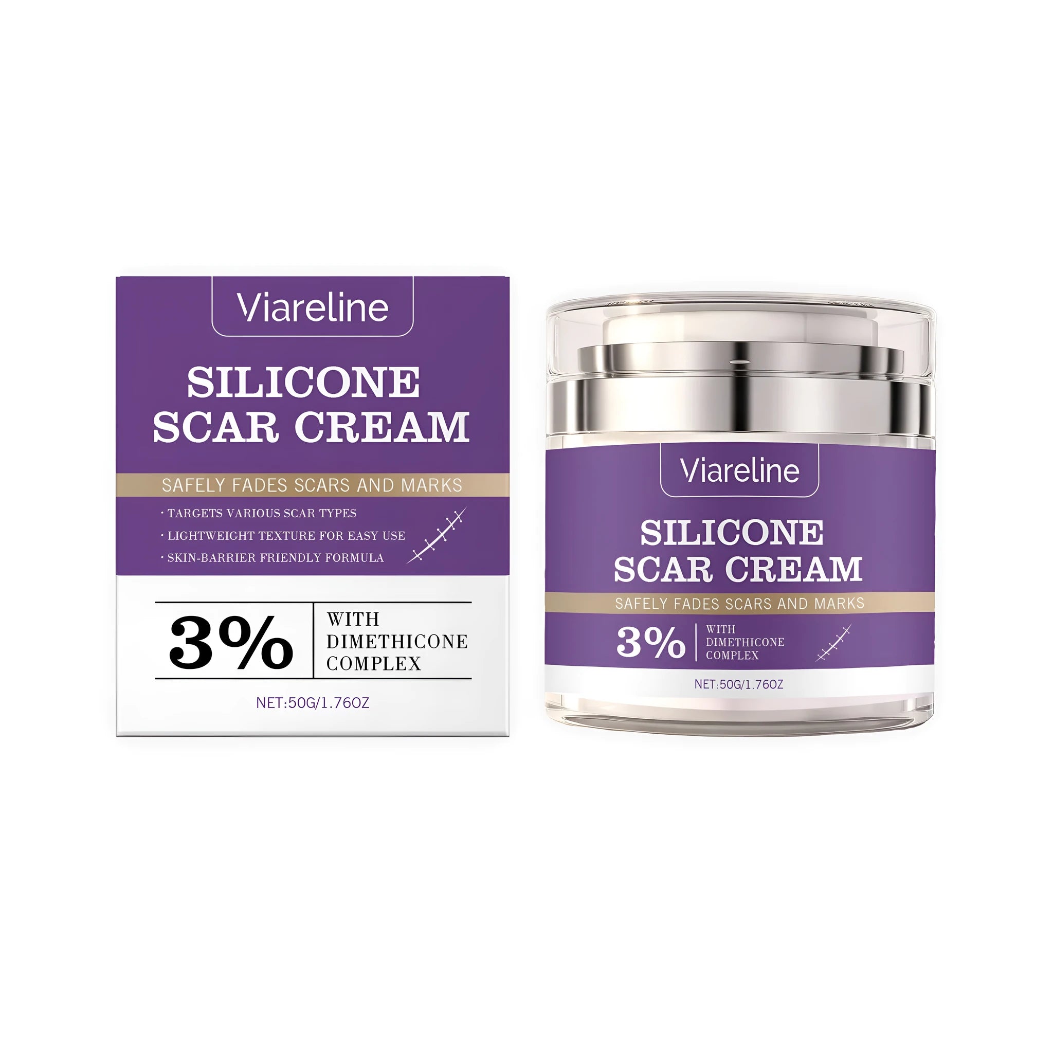 Scar Smoothing Care Cream 50g tube with allantoin and arginine for face and body scar care
