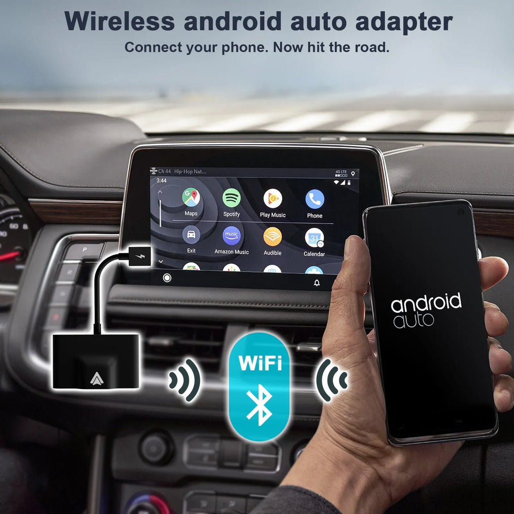 Car wired to wireless Android adaptor for CARPLAY compatible vehicles with multiple colour options