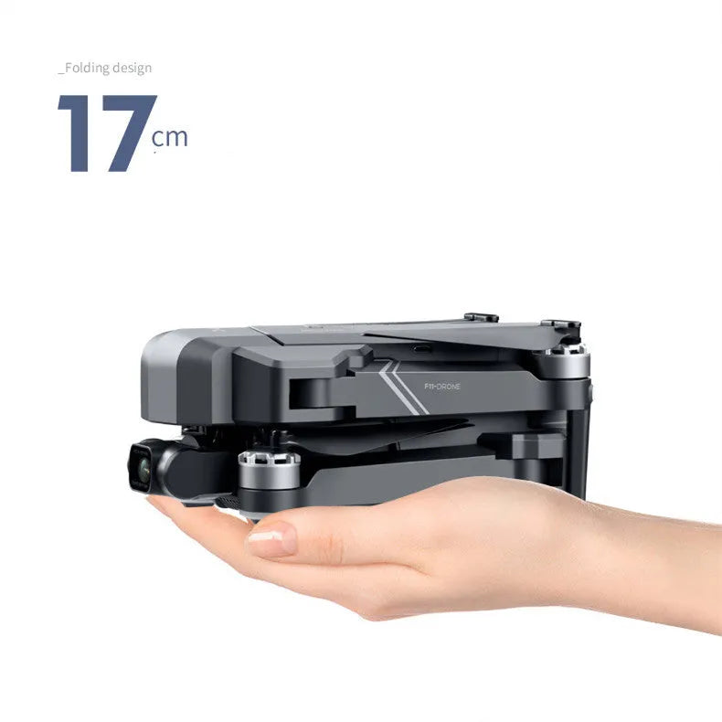 F11s PRO drone with 4K camera and two-axis gimbal in black, folded for storage
