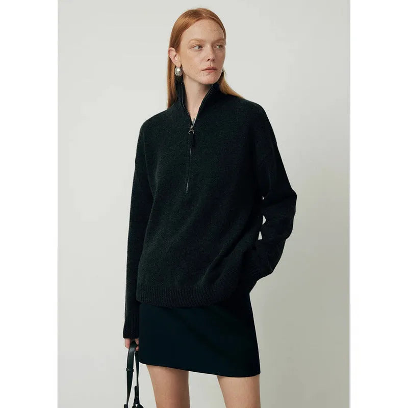 Loose lapels wool bandage dress in black or grey with long sleeves for autumn winter wear