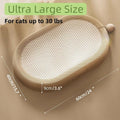 Extra large sisal cat scratching board with integrated lounge platform for XL cats