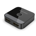 Alloy HD computer audio and video separator for television line connectivity in black or grey