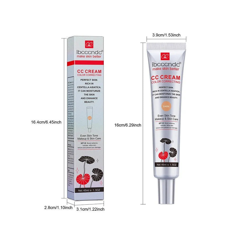Erborian CC Cream tube in dark and light shades for colour correcting makeup