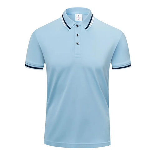 190g ice cotton lapel short sleeve top in bean green colour, front view, casual wear