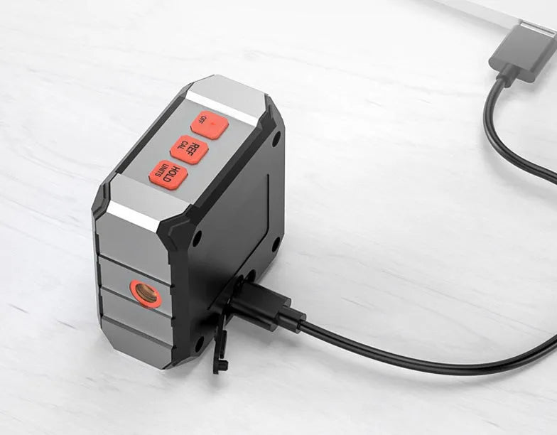Digital laser infrared tape measure with inclinometer and alloy casing for engineering installations