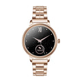 AK38 ladies smart watch with stainless steel band and 1.09-inch TFT display