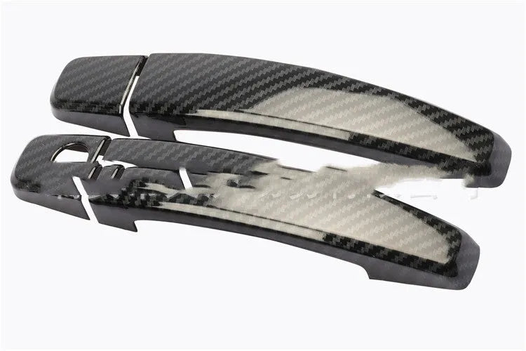 Carbon fibre pattern door handle cover for Opel Vauxhall Astra with classic cruze colour finish