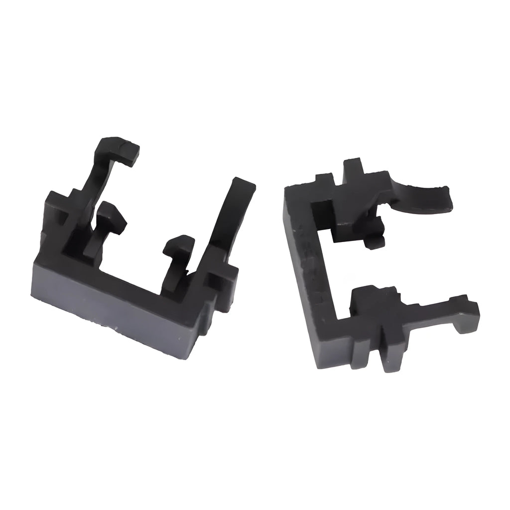 Black plastic LED headlight conversion holder bracket for Ford Focus Mondeo Fiesta vehicles