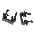 Black plastic LED headlight conversion holder bracket for Ford Focus Mondeo Fiesta vehicles